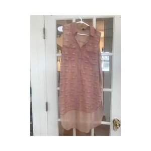 Sleeveless flamingo tunic